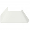 Półka wisząca 2 pcs Biały 100 x 9 x 2,5 cm Stal