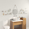 Półka wisząca 4 pcs Biały 100 x 9 x 2,5 cm Stal