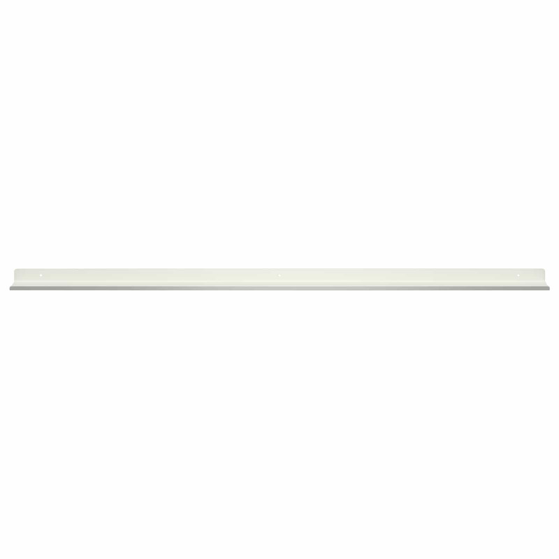 Półka wisząca 4 pcs Biały 100 x 9 x 2,5 cm Stal
