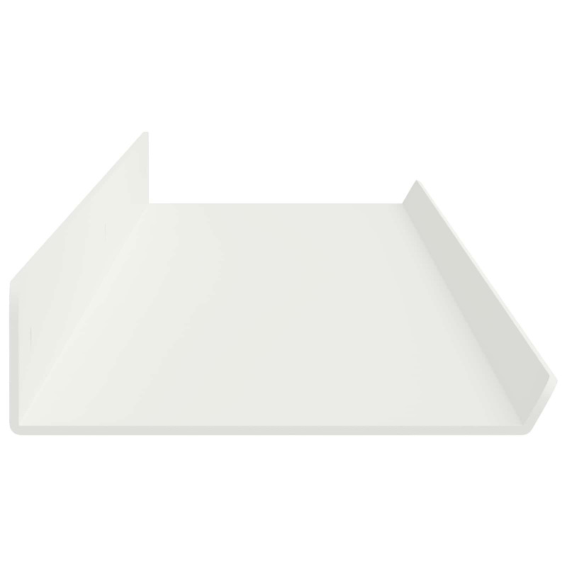 Półka wisząca 4 pcs Biały 100 x 9 x 2,5 cm Stal