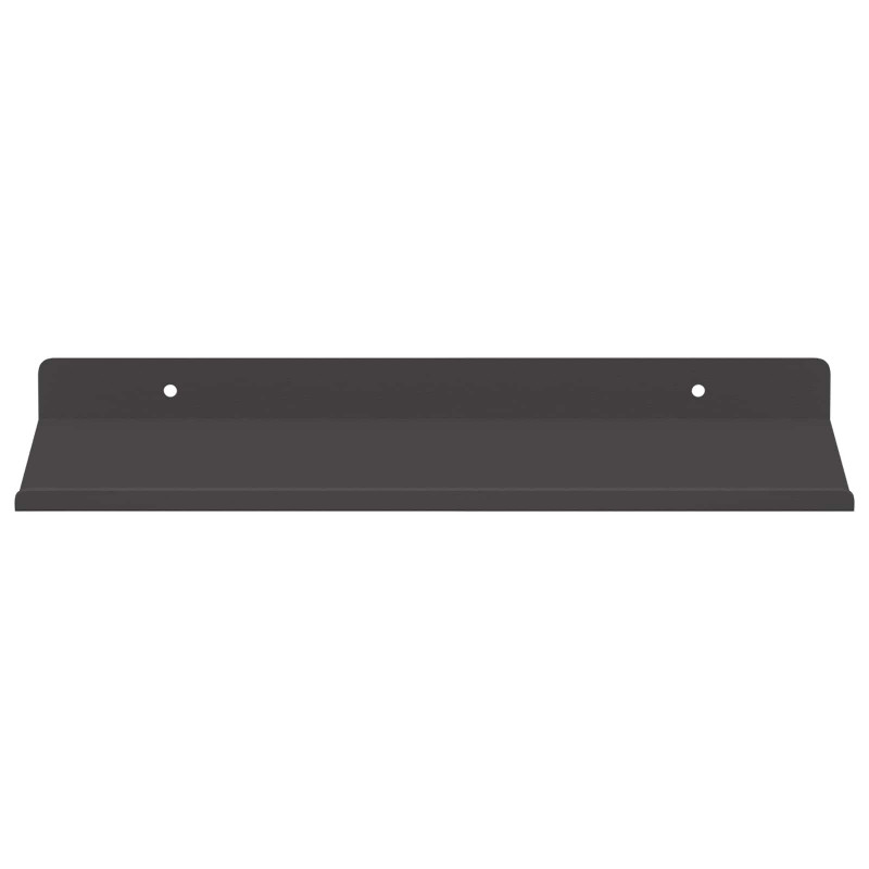 Półka wisząca 2 pcs Czarny 30 x 17,5 x 2,5 cm Stal