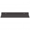 Półka wisząca 4 pcs Czarny 30 x 18 x 2,5 cm Stal