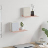 Półka wisząca 2 pcs Różowy 30 x 18 x 2,5 cm Stal
