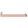 Półka wisząca 2 pcs Różowy 30 x 18 x 2,5 cm Stal