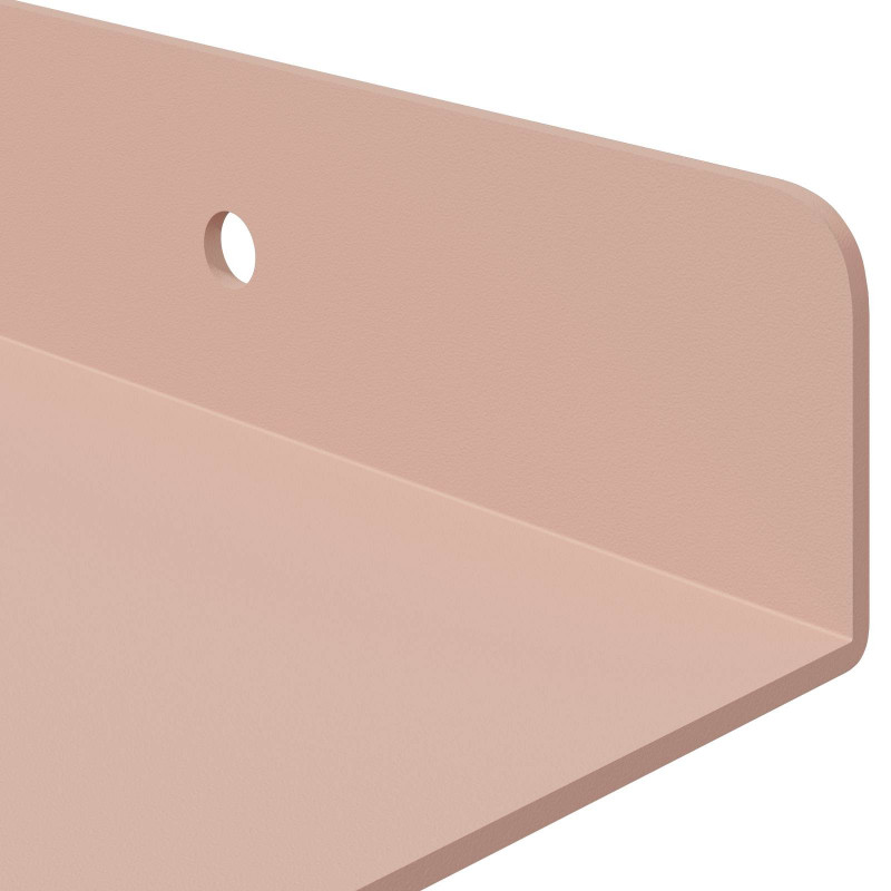 Półka wisząca 2 pcs Różowy 30 x 18 x 2,5 cm Stal