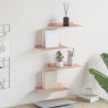 Półka wisząca 4 pcs Różowy 30 x 18 x 2,5 cm Stal