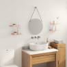 Półka wisząca 4 pcs Różowy 30 x 18 x 2,5 cm Stal