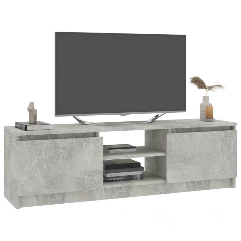 Szafka pod TV, betonowy szary, 120x30x35,5 cm