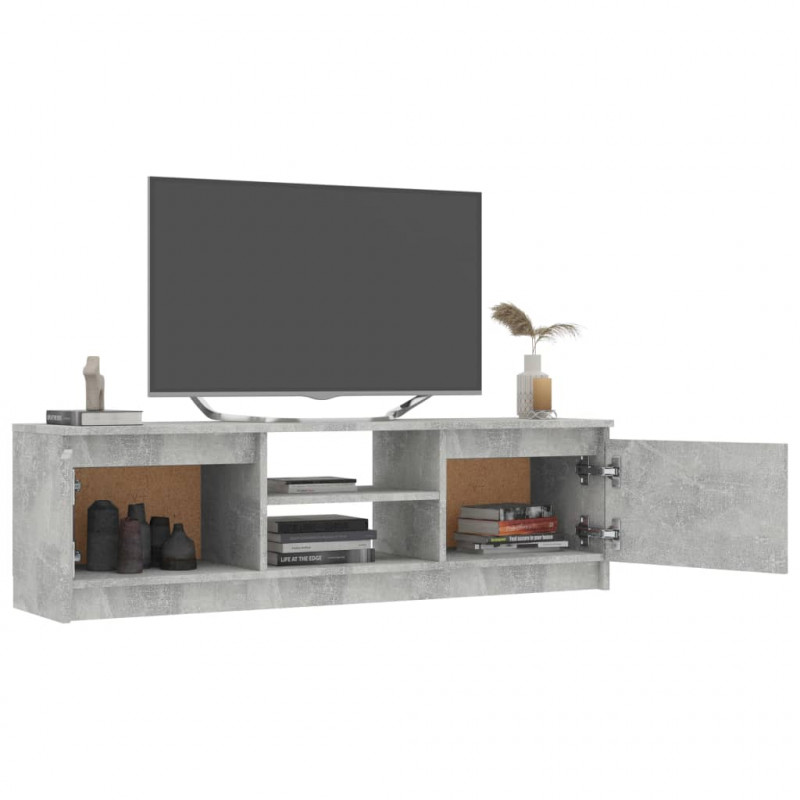 Szafka pod TV, betonowy szary, 120x30x35,5 cm