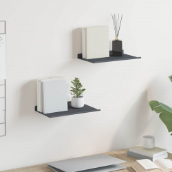 Półka wisząca 2 pcs Antracyt 30 x 18 x 2,5 cm Stal