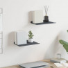 Półka wisząca 2 pcs Antracyt 30 x 18 x 2,5 cm Stal