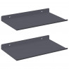 Półka wisząca 2 pcs Antracyt 30 x 18 x 2,5 cm Stal