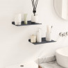 Półka wisząca 2 pcs Antracyt 30 x 18 x 2,5 cm Stal