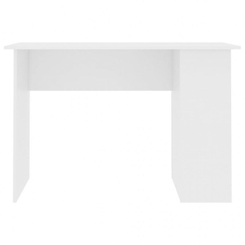 Biurko, białe, 110x60x73 cm, materiał drewnopochodny