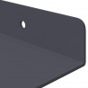 Półka wisząca 2 pcs Antracyt 30 x 18 x 2,5 cm Stal
