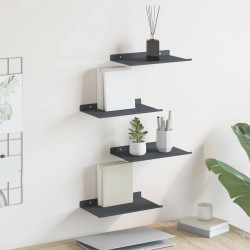 Półka wisząca 4 pcs Antracyt 30 x 18 x 2,5 cm Stal