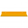 Półka wisząca 2 pcs Musztardowy Żółty 30 x 18 x 2,5 cm Stal