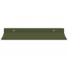 Półka wisząca 4 pcs Zielony oliwkowy 30 x 18 x 2,5 cm Stal