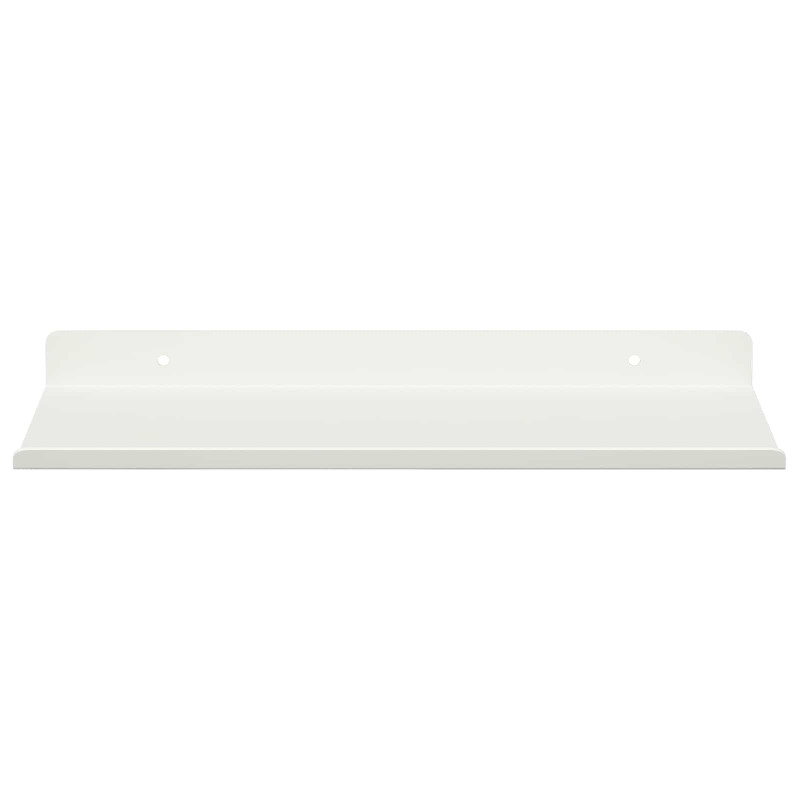 Półka wisząca 2 pcs Biały 30 x 18 x 2,5 cm Stal