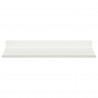 Półka wisząca 2 pcs Biały 30 x 18 x 2,5 cm Stal