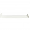 Półka wisząca 2 pcs Biały 30 x 18 x 2,5 cm Stal