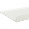 Półka wisząca 2 pcs Biały 30 x 18 x 2,5 cm Stal
