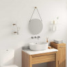 Półka wisząca 4 pcs Biały 30 x 18 x 2,5 cm Stal