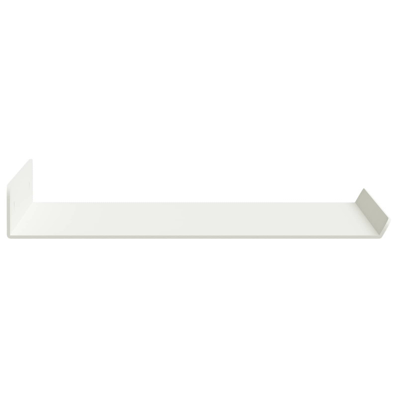 Półka wisząca 4 pcs Biały 30 x 18 x 2,5 cm Stal