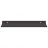 Półka wisząca 2 pcs Czarny 40 x 17,5 x 2,5 cm Stal