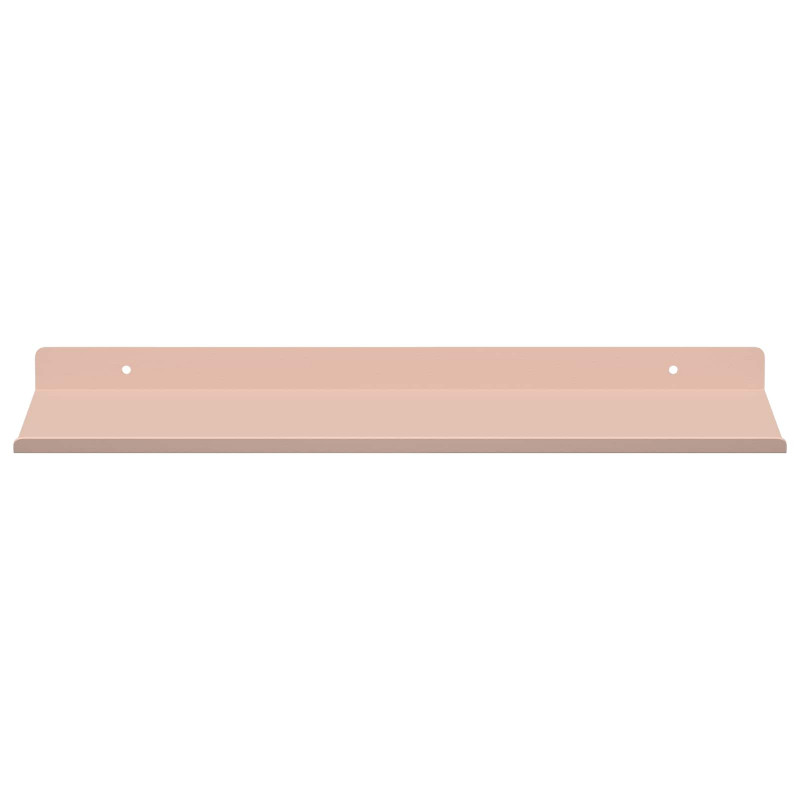 Półka wisząca 2 pcs Różowy 40 x 18 x 2,5 cm Stal