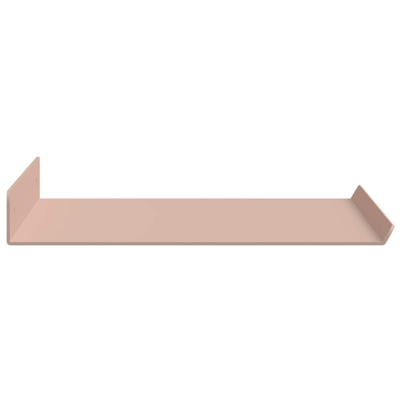 Półka wisząca 2 pcs Różowy 40 x 18 x 2,5 cm Stal