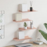 Półka wisząca 4 pcs Różowy 40 x 18 x 2,5 cm Stal