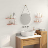 Półka wisząca 4 pcs Różowy 40 x 18 x 2,5 cm Stal