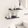 Półka wisząca 2 pcs Antracyt 40 x 18 x 2,5 cm Stal