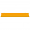 Półka wisząca 4 pcs Musztardowy Żółty 40 x 18 x 2,5 cm Stal