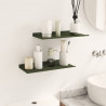 Półka wisząca 2 pcs Zielony oliwkowy 40 x 18 x 2,5 cm Stal