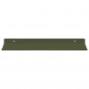 Półka wisząca 2 pcs Zielony oliwkowy 40 x 18 x 2,5 cm Stal