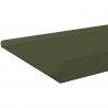 Półka wisząca 4 pcs Zielony oliwkowy 40 x 18 x 2,5 cm Stal