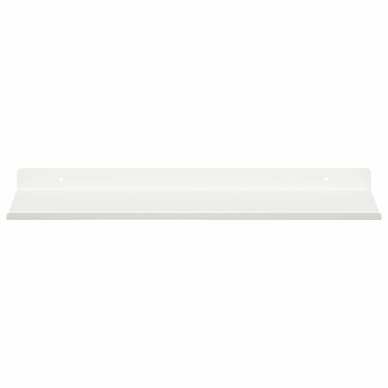 Półka wisząca 4 pcs Biały 40 x 18 x 2,5 cm Stal