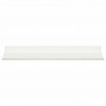 Półka wisząca 4 pcs Biały 40 x 18 x 2,5 cm Stal