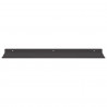 Półka wisząca 4 pcs Czarny 60 x 18 x 2,5 cm Stal