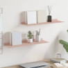 Półka wisząca 2 pcs Różowy 60 x 18 x 2,5 cm Stal
