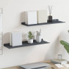 Półka wisząca 2 pcs Antracyt 60 x 18 x 2,5 cm Stal