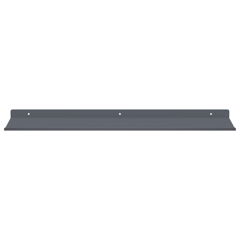 Półka wisząca 2 pcs Antracyt 60 x 18 x 2,5 cm Stal