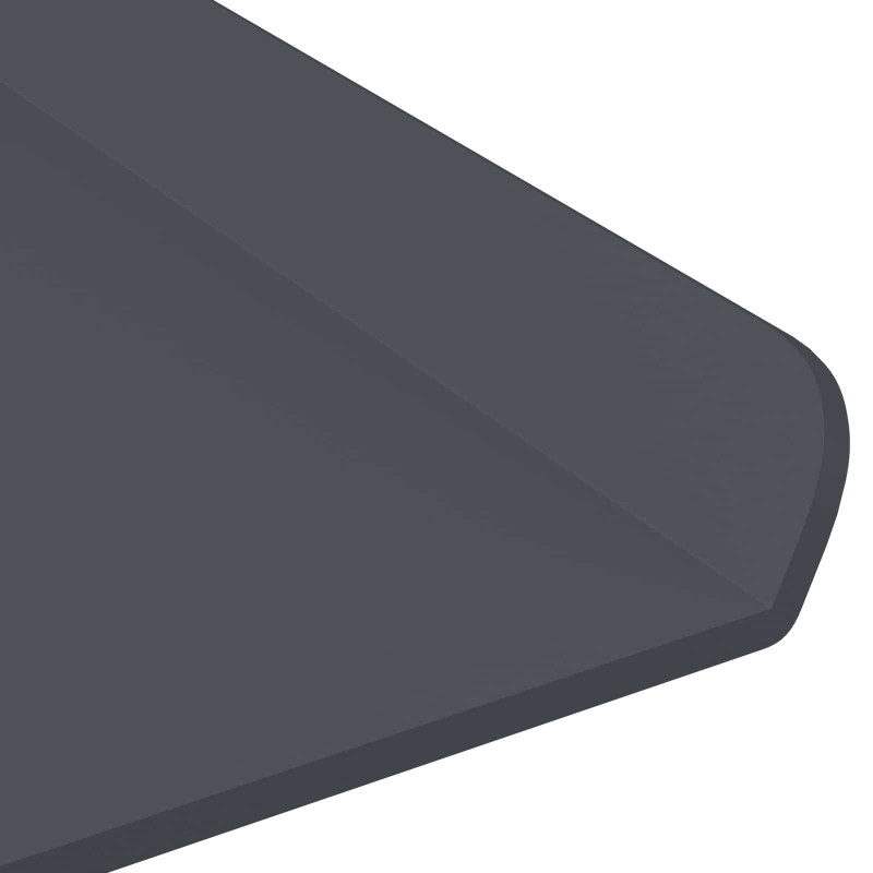 Półka wisząca 2 pcs Antracyt 60 x 18 x 2,5 cm Stal