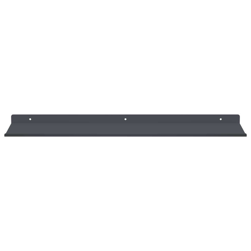 Półka wisząca 4 pcs Antracyt 60 x 18 x 2,5 cm Stal