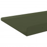 Półka wisząca 2 pcs Zielony oliwkowy 60 x 18 x 2,5 cm Stal