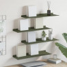 Półka wisząca 4 pcs Zielony oliwkowy 60 x 18 x 2,5 cm Stal