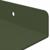 Półka wisząca 4 pcs Zielony oliwkowy 60 x 18 x 2,5 cm Stal