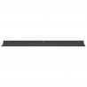Półka wisząca 2 pcs Czarny 80 x 18 x 2,5 cm Stal